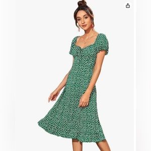 Floerns Floral A Line Midi Dress